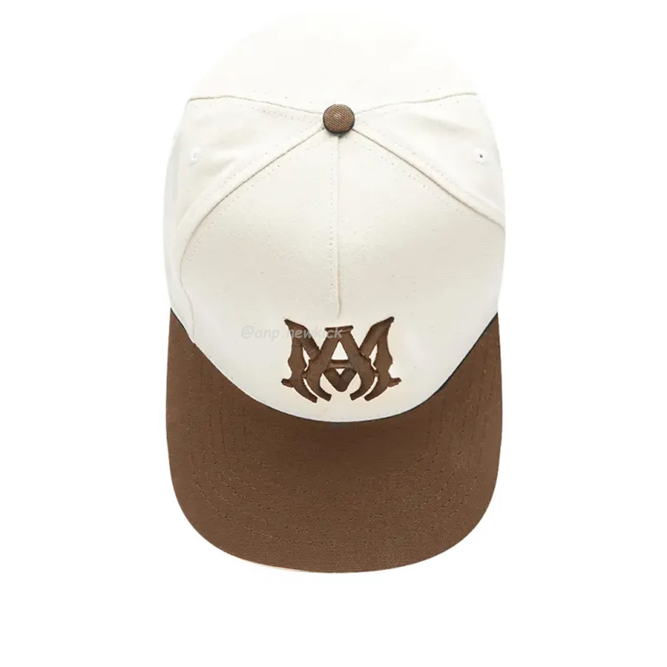 Amiri Two Tone Full Canvas Ma Hat Brown Black (2) - newkick.cc